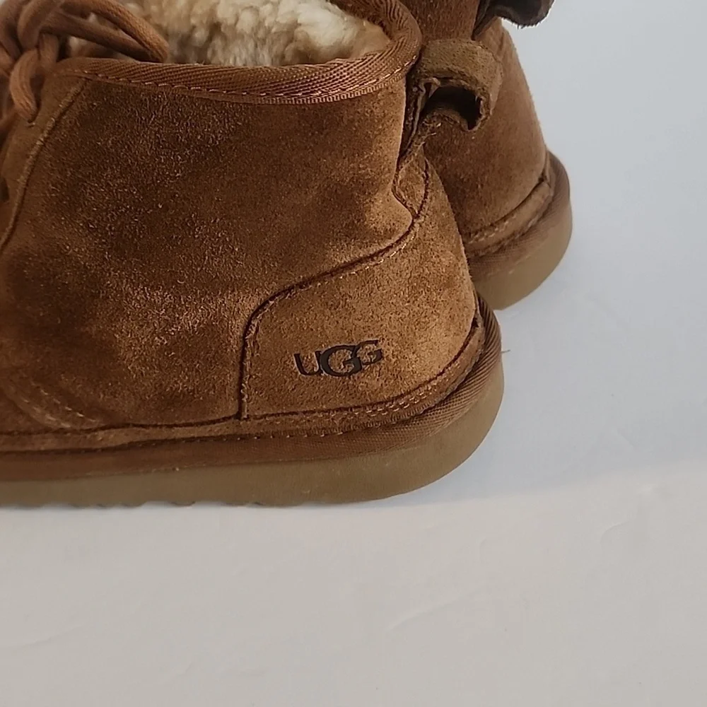 UGG Brown Suede Ankle Boots For Kids